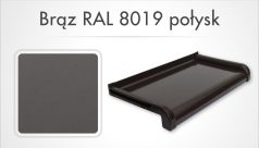 parapet zewnętrzny aluminiowy softline brąz-RAL-8019-połysk-238x136
